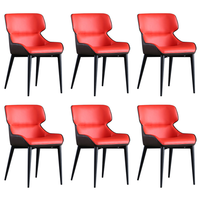 Les chaises contemporaines de salle à manger en métal ont tapissé la chaise de salle à manger de tissu de toile pour l'usage d'intérieur