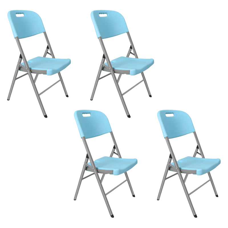 Moderne binnen-outdoor metalen stoel Home Armless Open Back Dining zijstoel