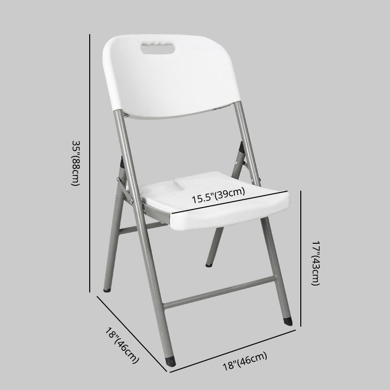 Moderne binnen-outdoor metalen stoel Home Armless Open Back Dining zijstoel