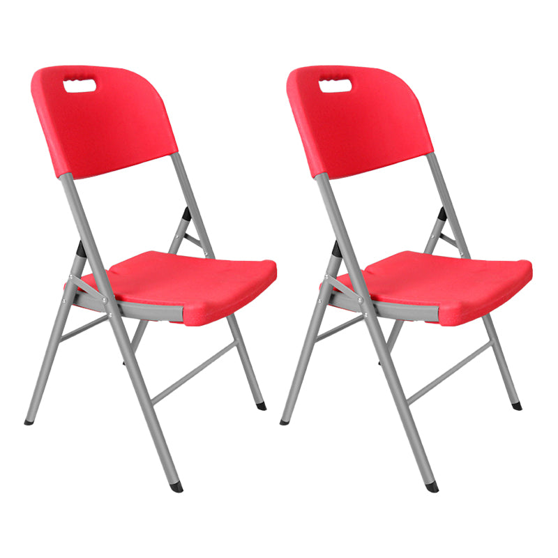 Moderne binnen-outdoor metalen stoel Home Armless Open Back Dining zijstoel