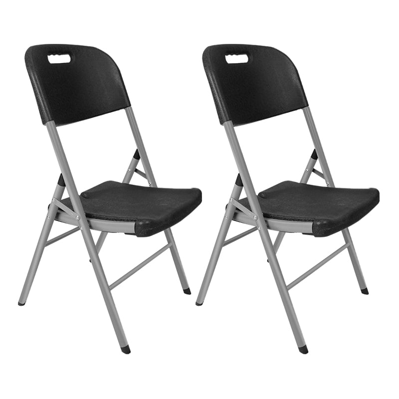 Moderne binnen-outdoor metalen stoel Home Armless Open Back Dining zijstoel