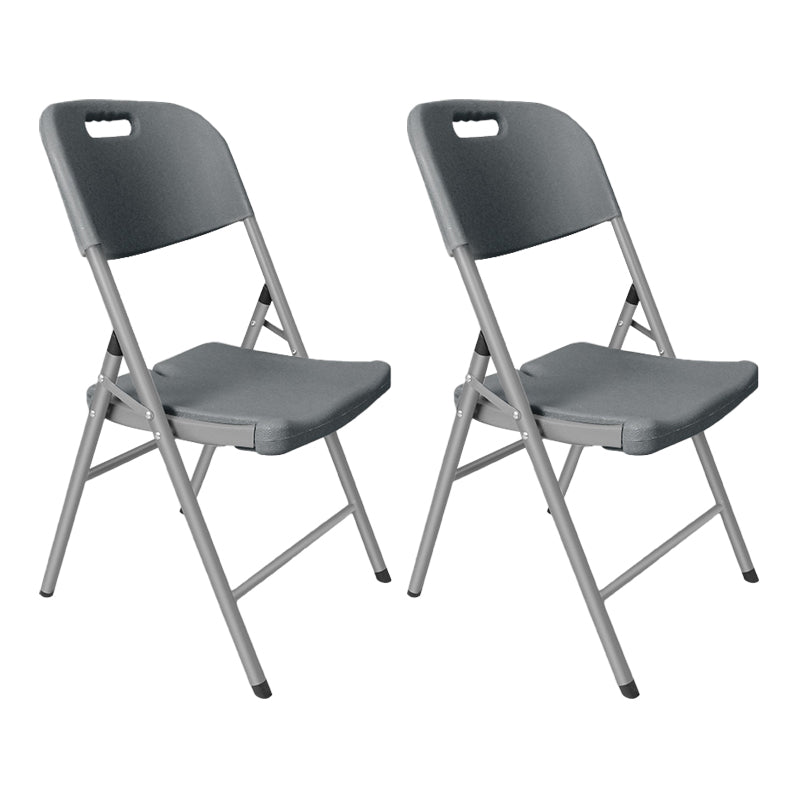 Moderne binnen-outdoor metalen stoel Home Armless Open Back Dining zijstoel