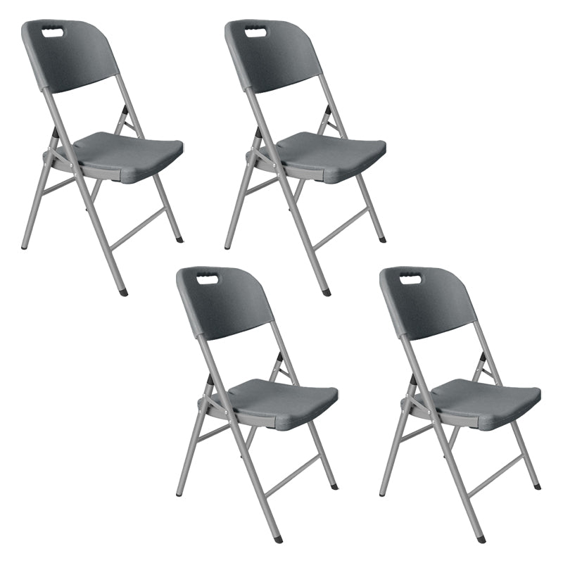Moderne binnen-outdoor metalen stoel Home Armless Open Back Dining zijstoel