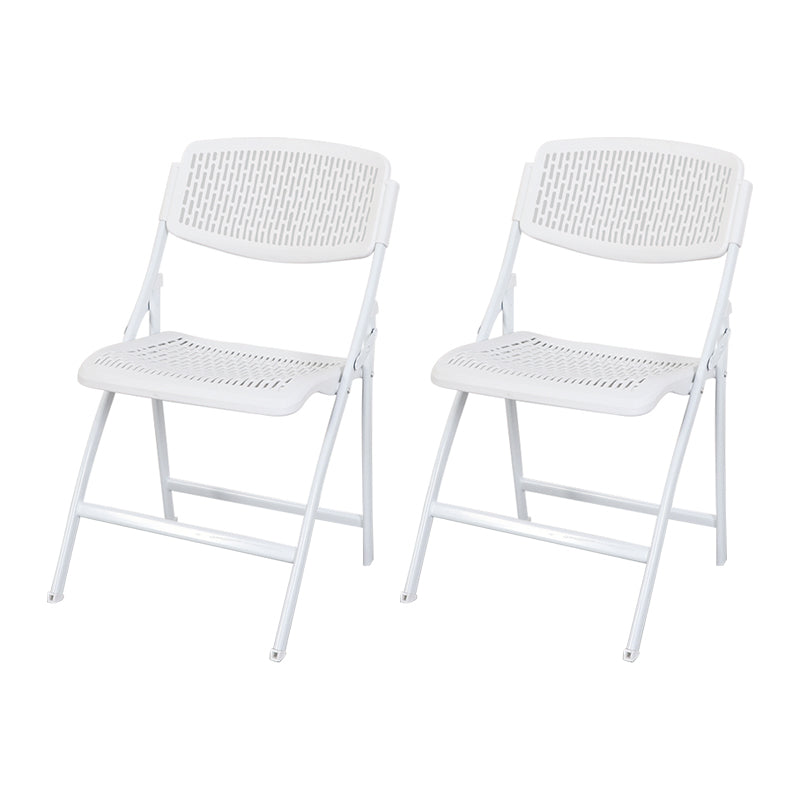 Chaise d'appoint contemporaine en métal, chaise d'appoint pliante sans bras à dossier ouvert, pour la maison