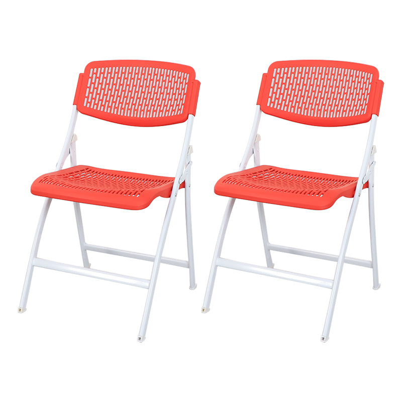 Chaise d'appoint contemporaine en métal, chaise d'appoint pliante sans bras à dossier ouvert, pour la maison