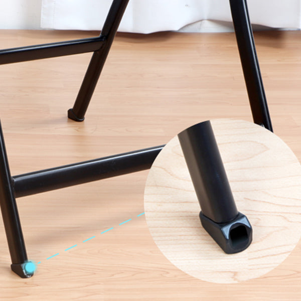 Chaise d'appoint contemporaine en métal, chaise d'appoint pliante sans bras à dossier ouvert, pour la maison