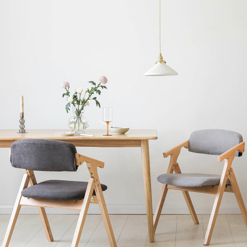 Chaises de salle à manger en bois contemporaines, fauteuil latéral à dossier ouvert, pour usage domestique