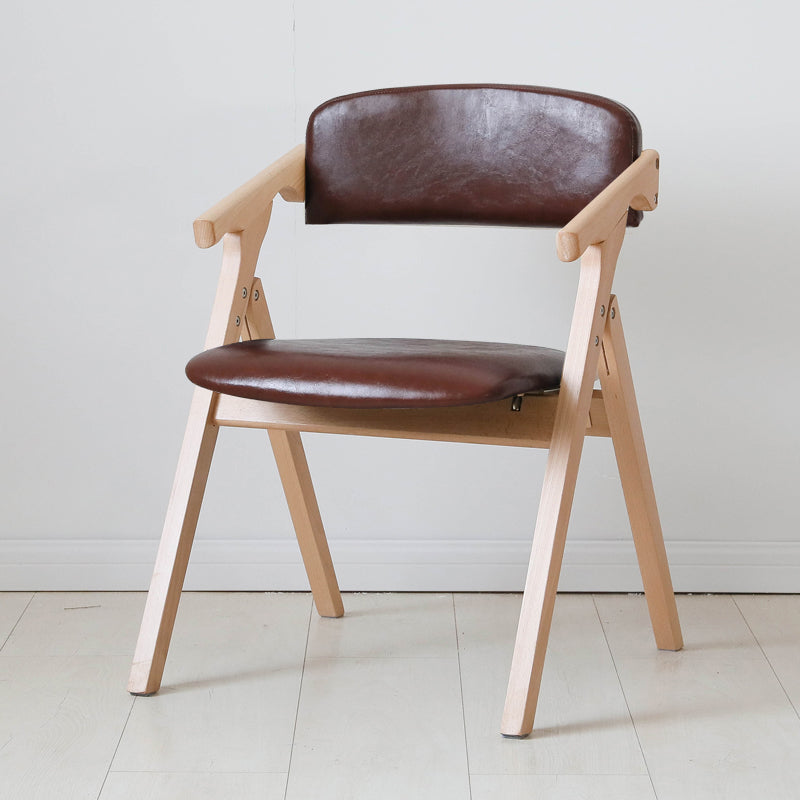 Chaises de salle à manger en bois contemporaines, fauteuil latéral à dossier ouvert, pour usage domestique