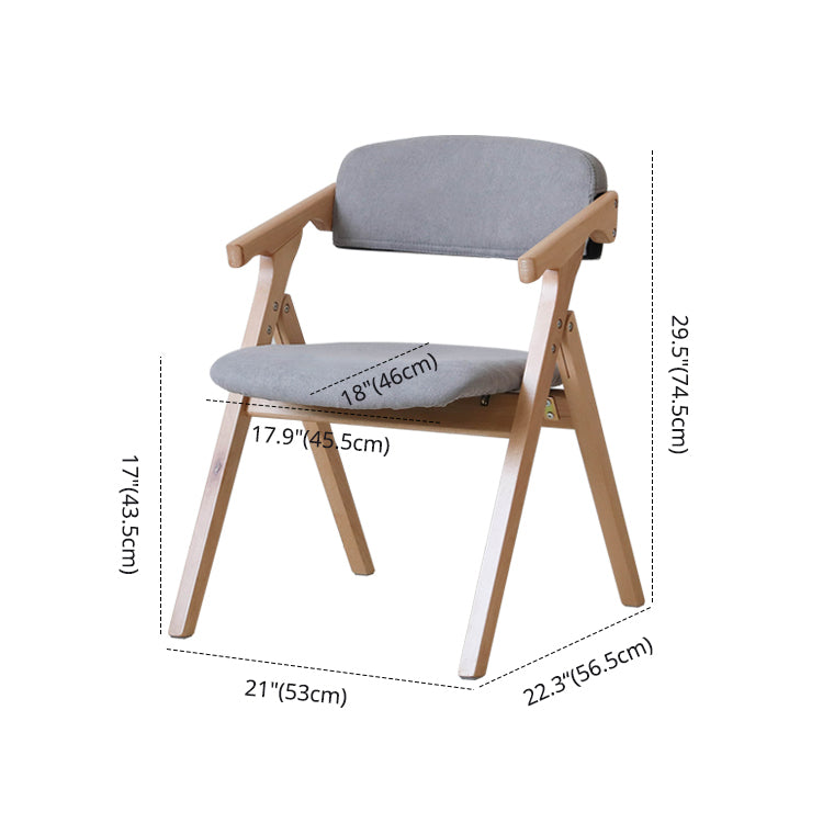 Chaises de salle à manger en bois contemporaines, fauteuil latéral à dossier ouvert, pour usage domestique
