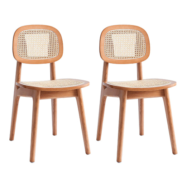Chaise en bois de frêne de style contemporain, chaises de cuisine à manger et dos ouvert