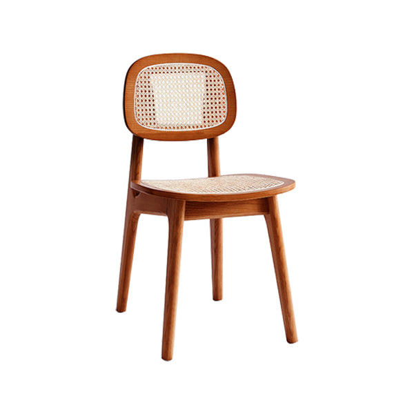 Chaise en bois de frêne de style contemporain, chaises de cuisine à manger et dos ouvert
