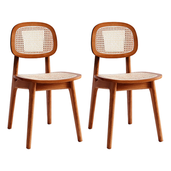 Chaise en bois de frêne de style contemporain, chaises de cuisine à manger et dos ouvert