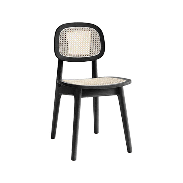 Chaise en bois de frêne de style contemporain, chaises de cuisine à manger et dos ouvert