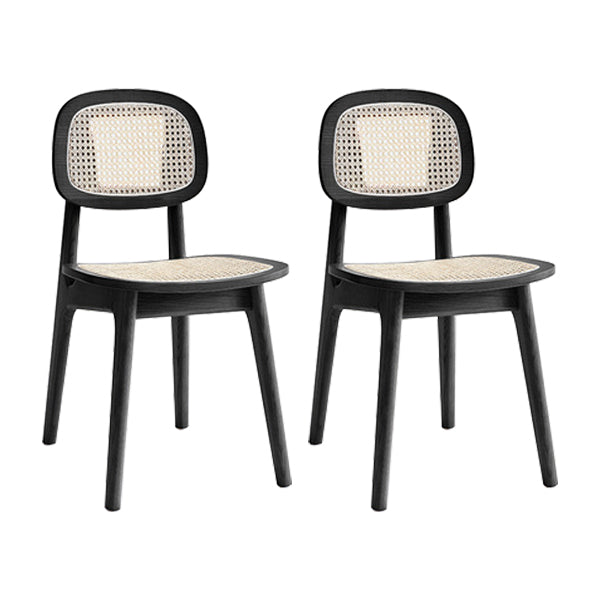 Chaise en bois de frêne de style contemporain, chaises de cuisine à manger et dos ouvert