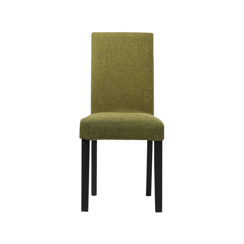 Chaises de salle à manger sans accoudoirs rembourrées, chaise latérale à dossier solide avec pieds en bois