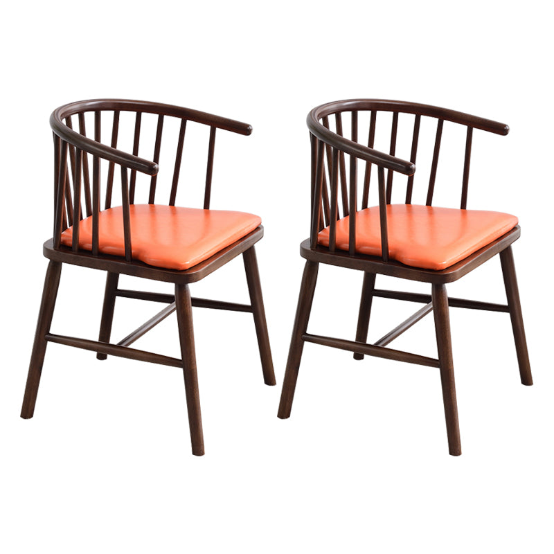 Chaise en bois d'hévéa de style moderne, chaises de salle à manger de cuisine arrière Windsor
