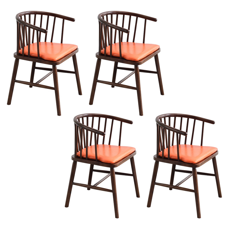 Chaise en bois d'hévéa de style moderne, chaises de salle à manger de cuisine arrière Windsor
