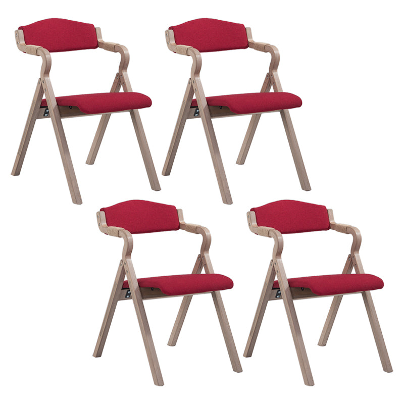 Fauteuil de salle à manger de style campagnard, fauteuils rembourrés pliables à dos ouvert