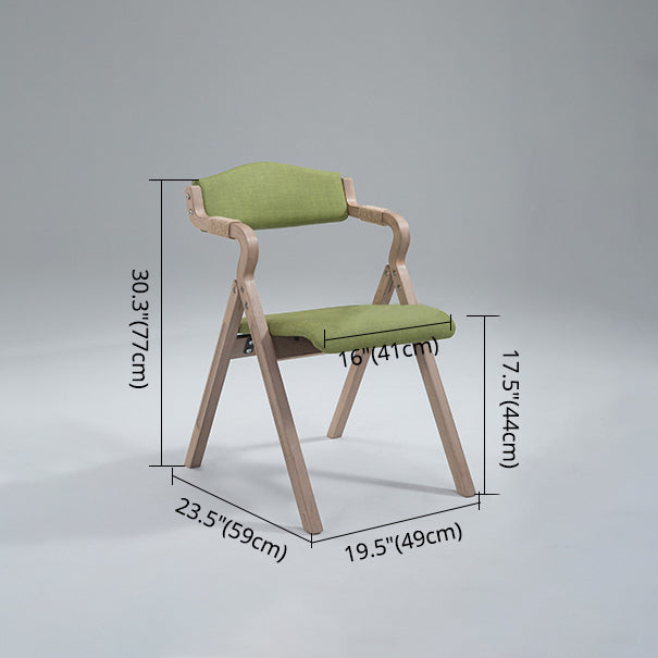 Fauteuil de salle à manger de style campagnard, fauteuils rembourrés pliables à dos ouvert