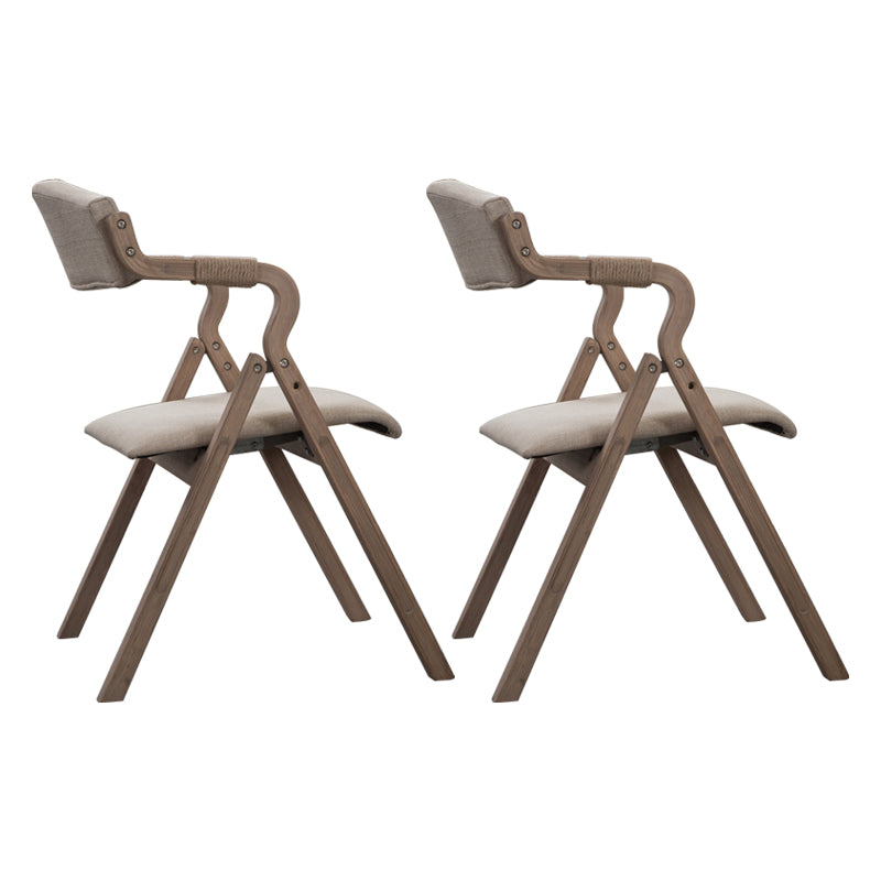 Fauteuil de salle à manger de style campagnard, fauteuils rembourrés pliables à dos ouvert