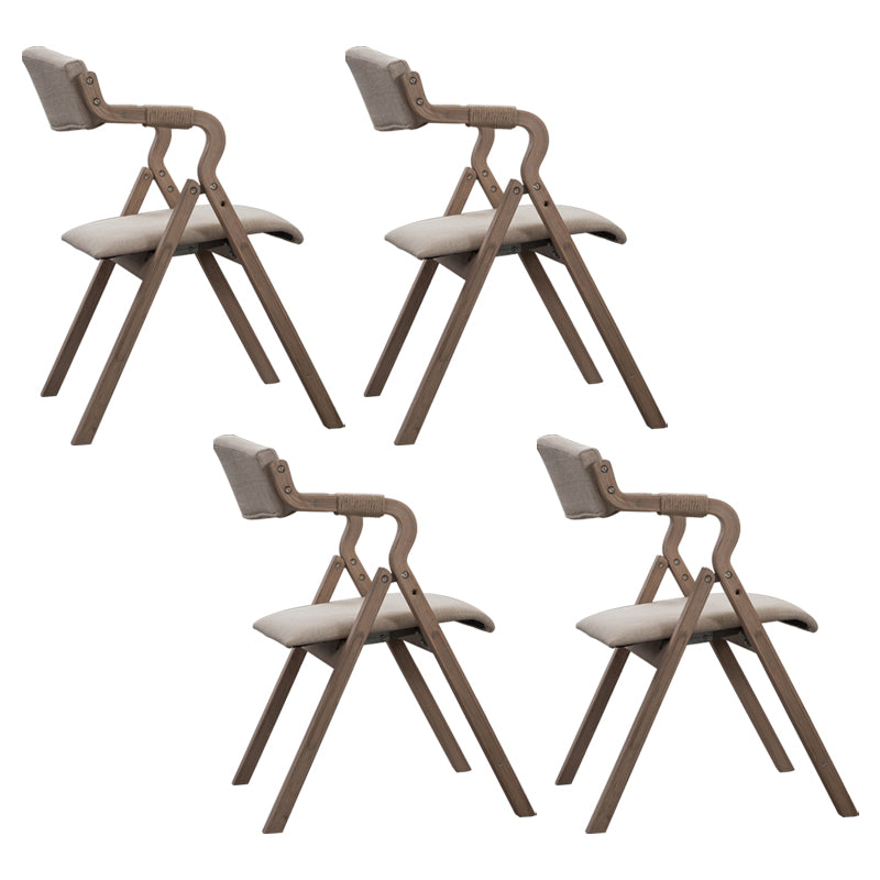 Fauteuil de salle à manger de style campagnard, fauteuils rembourrés pliables à dos ouvert