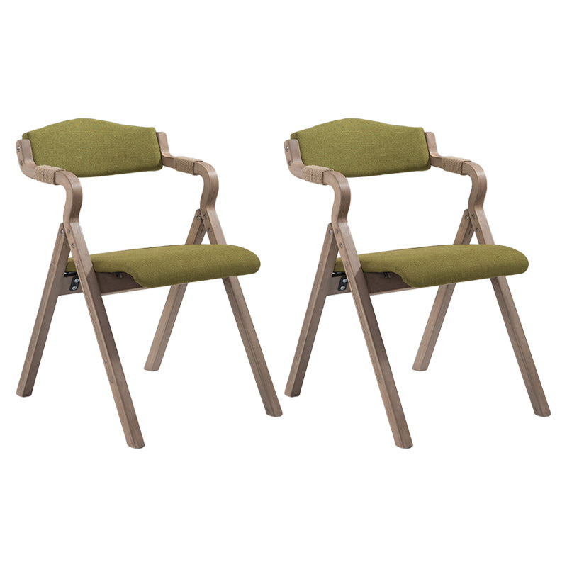 Fauteuil de salle à manger de style campagnard, fauteuils rembourrés pliables à dos ouvert