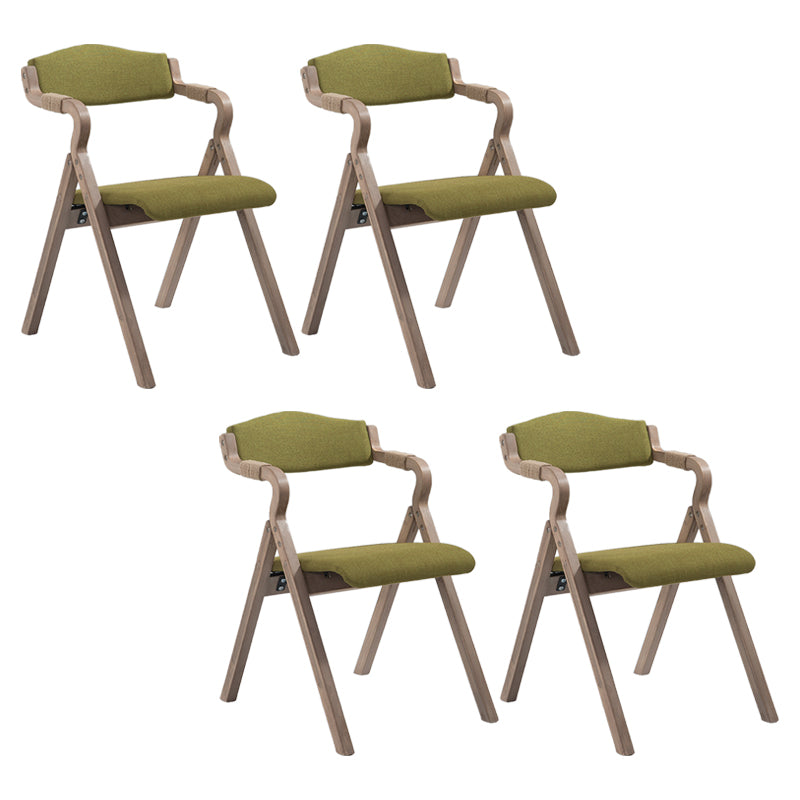 Fauteuil de salle à manger de style campagnard, fauteuils rembourrés pliables à dos ouvert