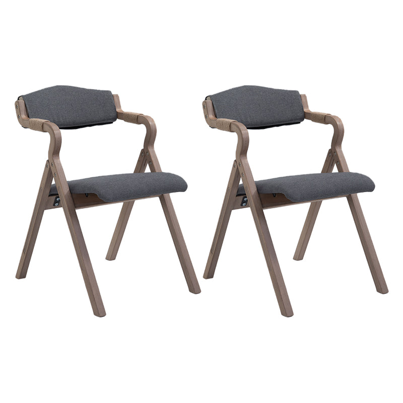Fauteuil de salle à manger de style campagnard, fauteuils rembourrés pliables à dos ouvert