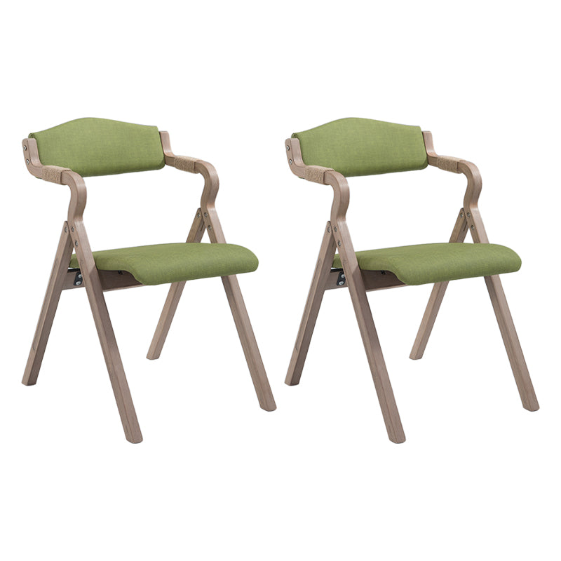 Fauteuil de salle à manger de style campagnard, fauteuils rembourrés pliables à dos ouvert