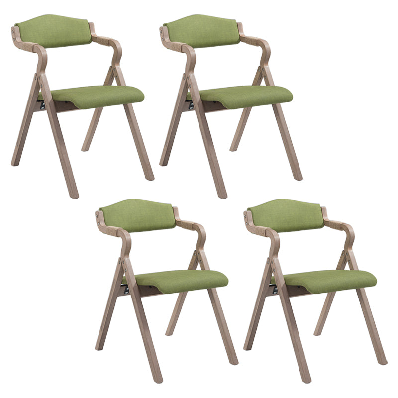 Fauteuil de salle à manger de style campagnard, fauteuils rembourrés pliables à dos ouvert