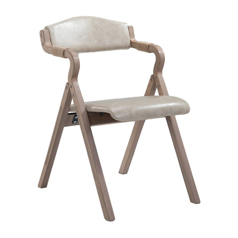 Fauteuil de salle à manger de style campagnard, fauteuils rembourrés pliables à dos ouvert
