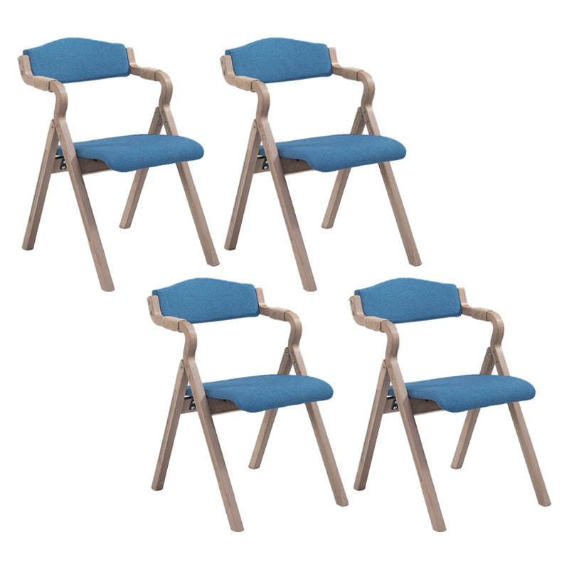 Fauteuil de salle à manger de style campagnard, fauteuils rembourrés pliables à dos ouvert