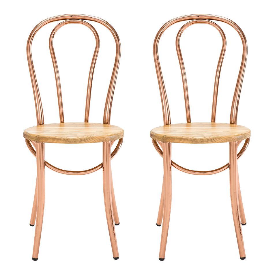 Eigentijdse stijl metalen eetkamerstoelen Windsor achter armloze stoel voor keuken