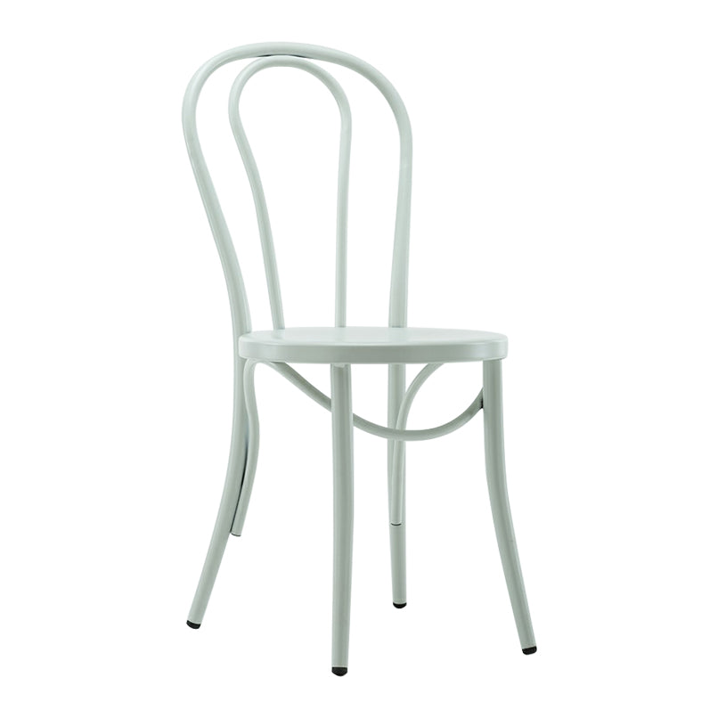 Eigentijdse stijl metalen eetkamerstoelen Windsor achter armloze stoel voor keuken
