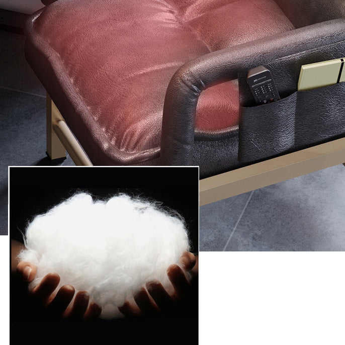 Chaise d'appoint rembourrée de Style contemporain, chaise de salle à manger simple avec bras à dossier solide, pour usage domestique