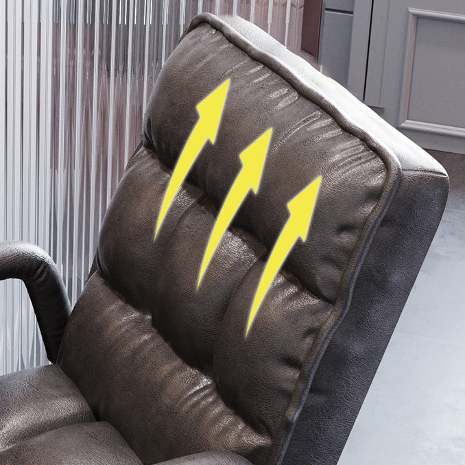 Chaise d'appoint rembourrée de Style contemporain, chaise de salle à manger simple avec bras à dossier solide, pour usage domestique
