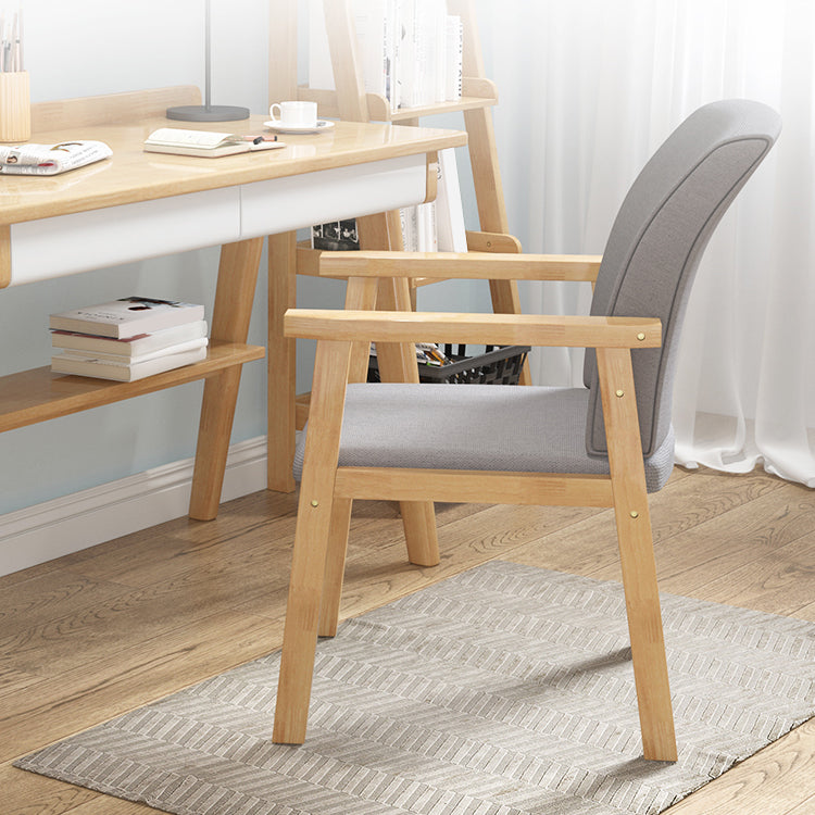 Silla de comedor tapizada con respaldo sólido, sillón contemporáneo con acabado mate, única