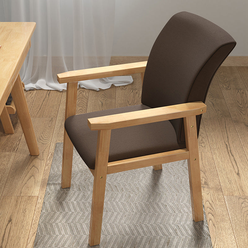 Silla de comedor tapizada con respaldo sólido, sillón contemporáneo con acabado mate, única