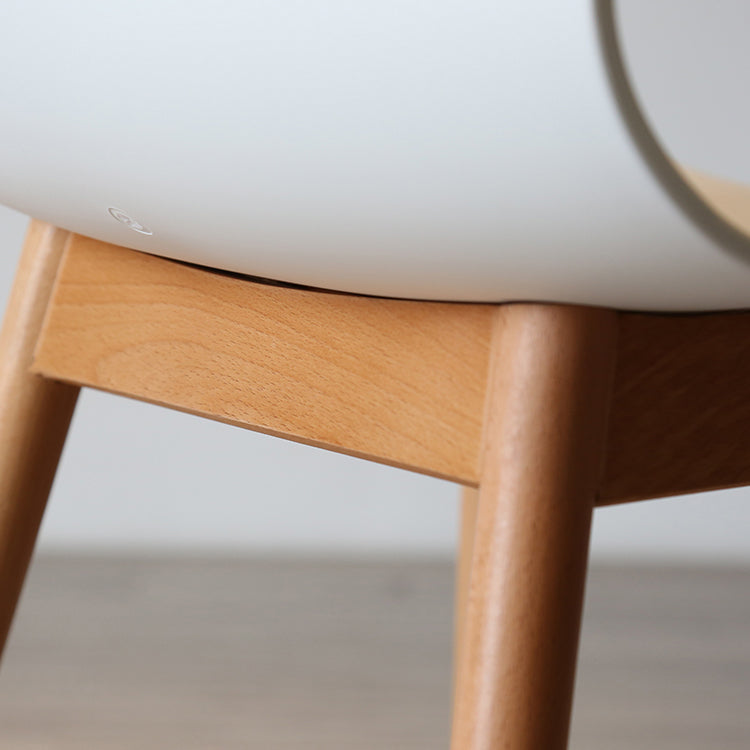Chaises latérales arrière solides de salle à manger de cuisine de chaise en bois de hêtre de style moderne