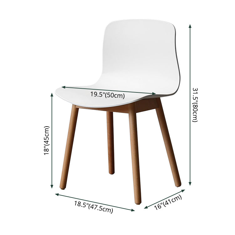 Sillas laterales sólidas de la parte posterior del comedor de la cocina de la silla de madera de haya del estilo moderno