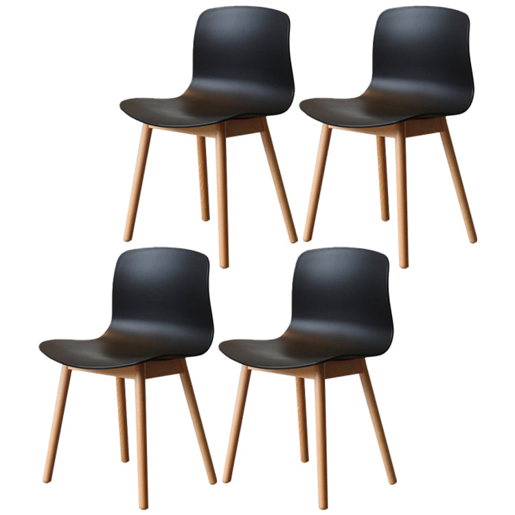 Chaises latérales arrière solides de salle à manger de cuisine de chaise en bois de hêtre de style moderne
