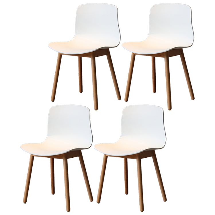 Chaises latérales arrière solides de salle à manger de cuisine de chaise en bois de hêtre de style moderne