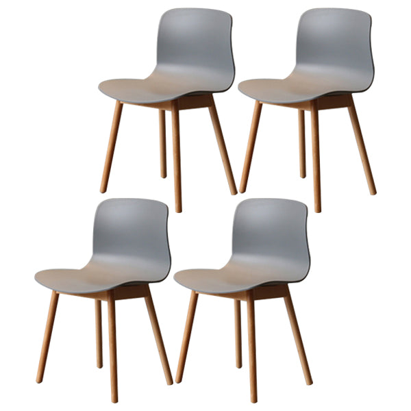 Chaises latérales arrière solides de salle à manger de cuisine de chaise en bois de hêtre de style moderne