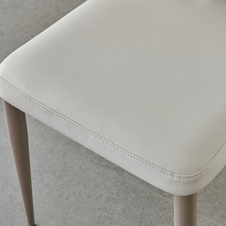Silla de comedor de metal estilo moderno Sillas laterales sin brazos con respaldo (juego de 2)