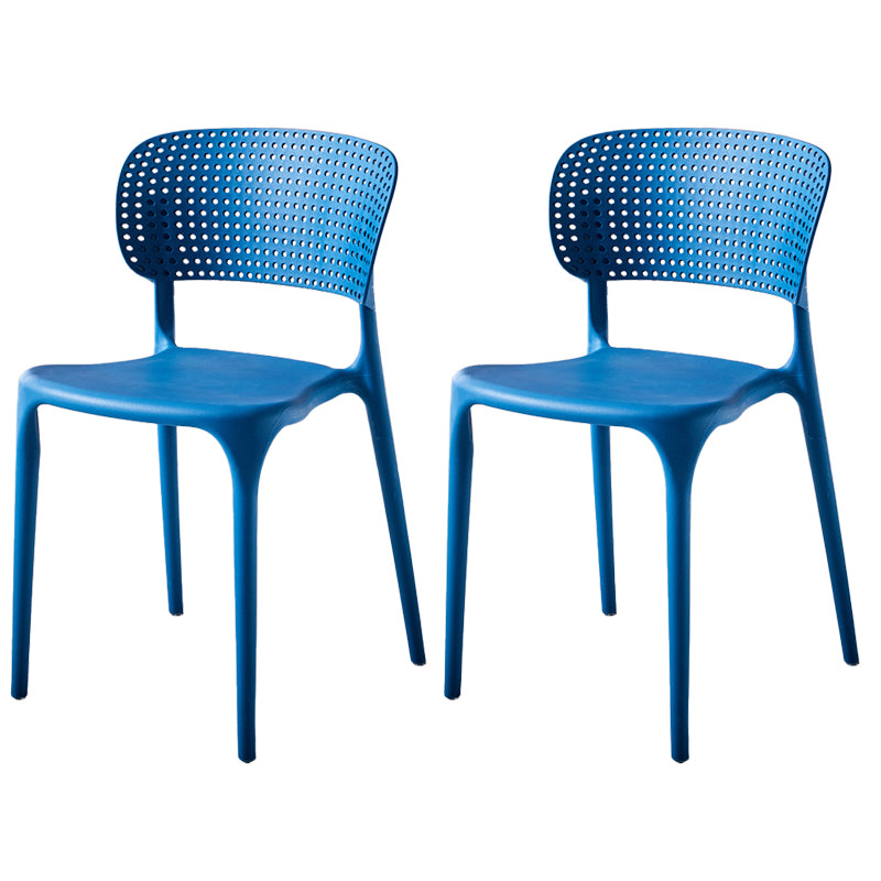 Moderne indoor-outdoor plastic dineren fauteuilse home open achterkant van de kandidaat aan de achterkant