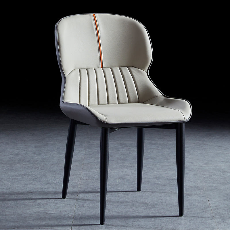 Sillas de comedor de metal de estilo moderno, sillones orejeros para cocina