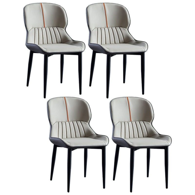 Sillas de comedor de metal de estilo moderno, sillones orejeros para cocina