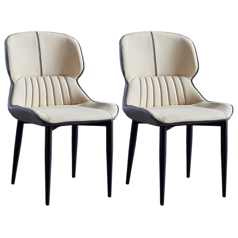 Sillas de comedor de metal de estilo moderno, sillones orejeros para cocina
