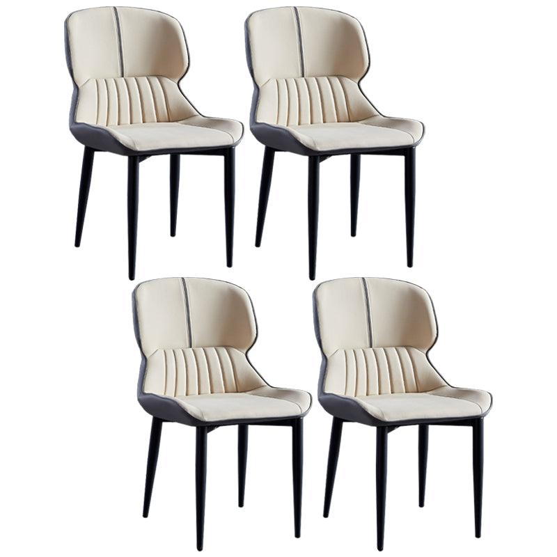 Sillas de comedor de metal de estilo moderno, sillones orejeros para cocina