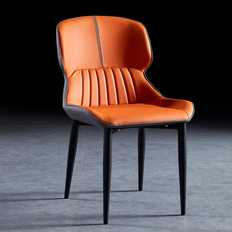 Sillas de comedor de metal de estilo moderno, sillones orejeros para cocina
